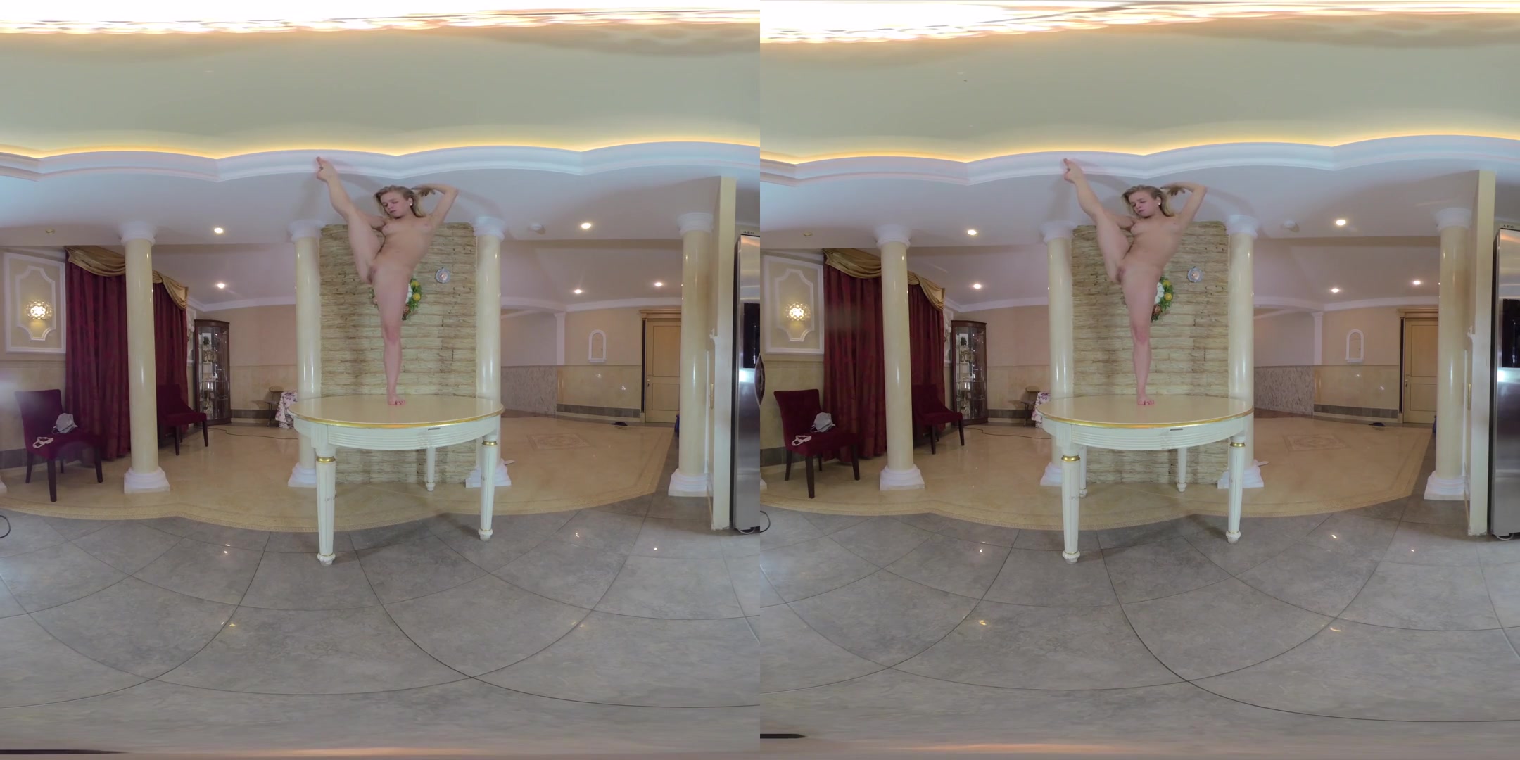 Cute Flexy teen 18+ Kalina Does Gymnastics - Amateur Solo