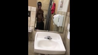 Quick after workout wank