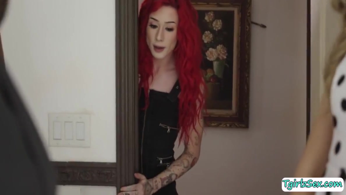 Jenna Gargles - Gorgeous Shemale And Her Friend Fucked By The House Dealer