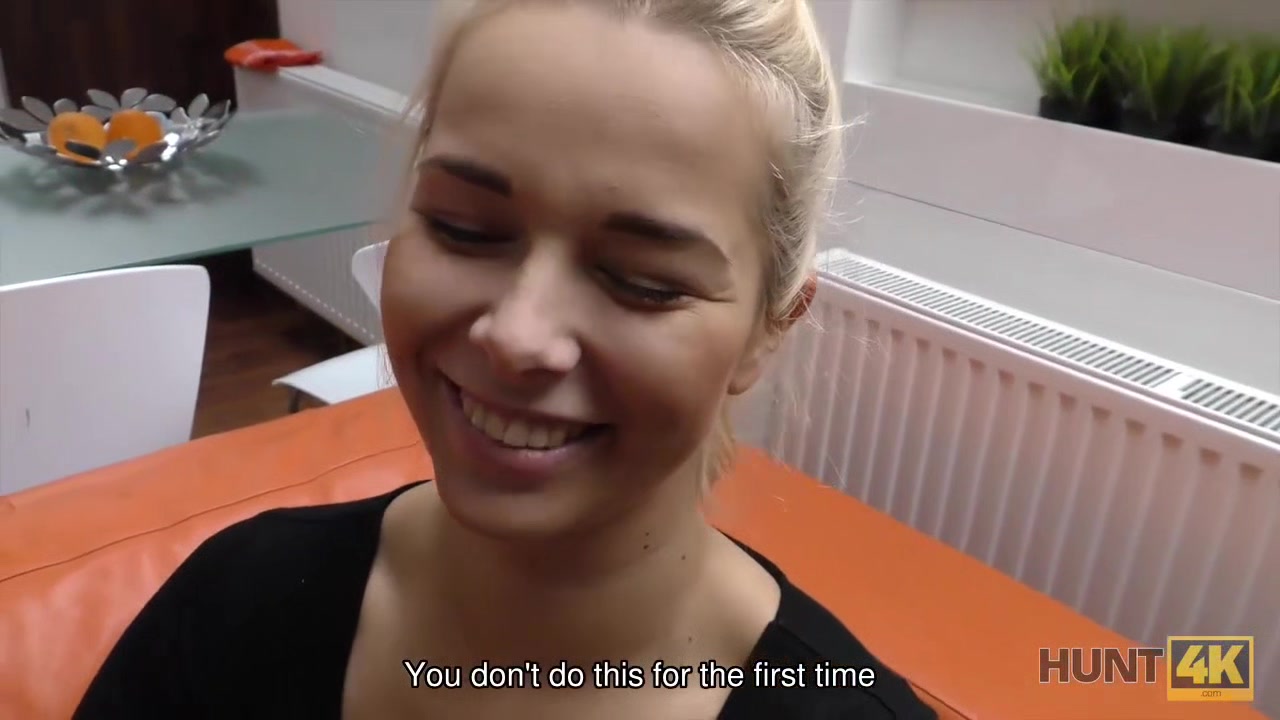 HUNT4K. Nothing can stop young lady from selling her body to hunter