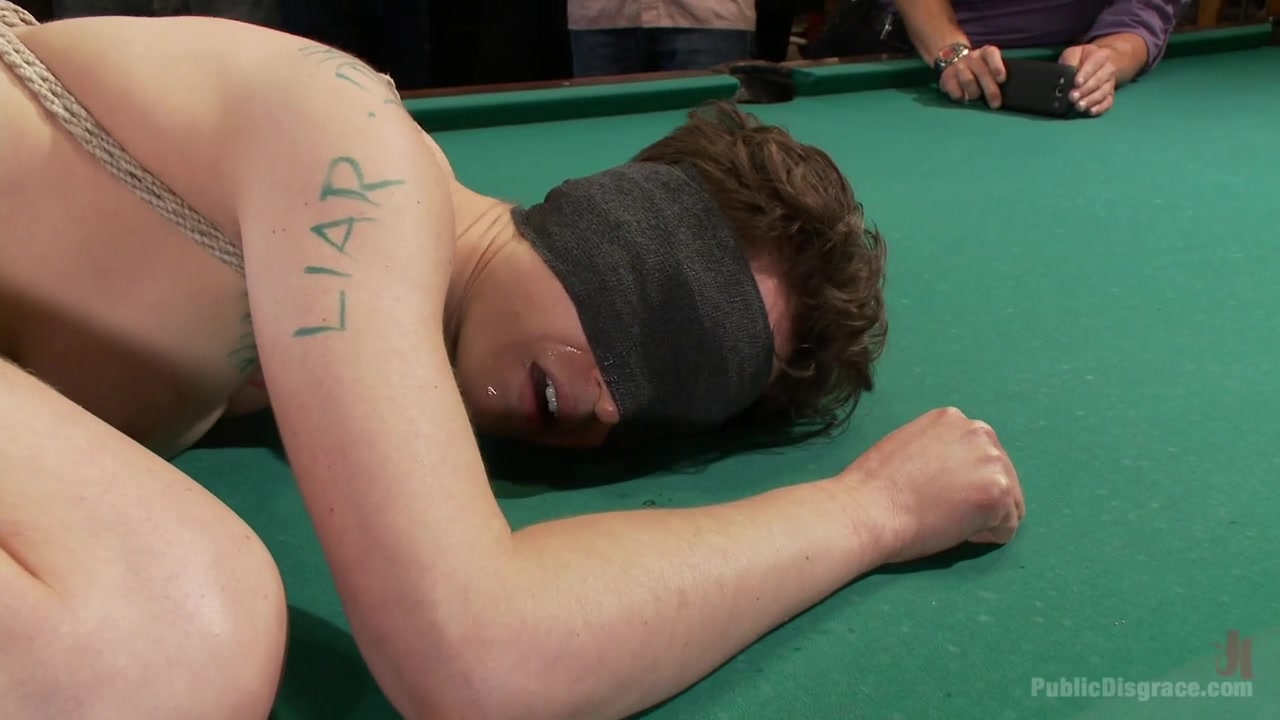 Lily Labeau Gets Played In Raunchy Pool Hall - PublicDisgrace