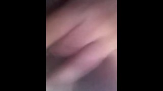 Ebony masturbating to my dick