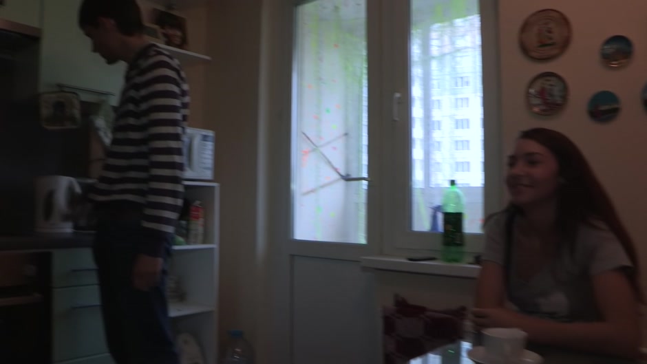 First time having hard anal sex on the working camera