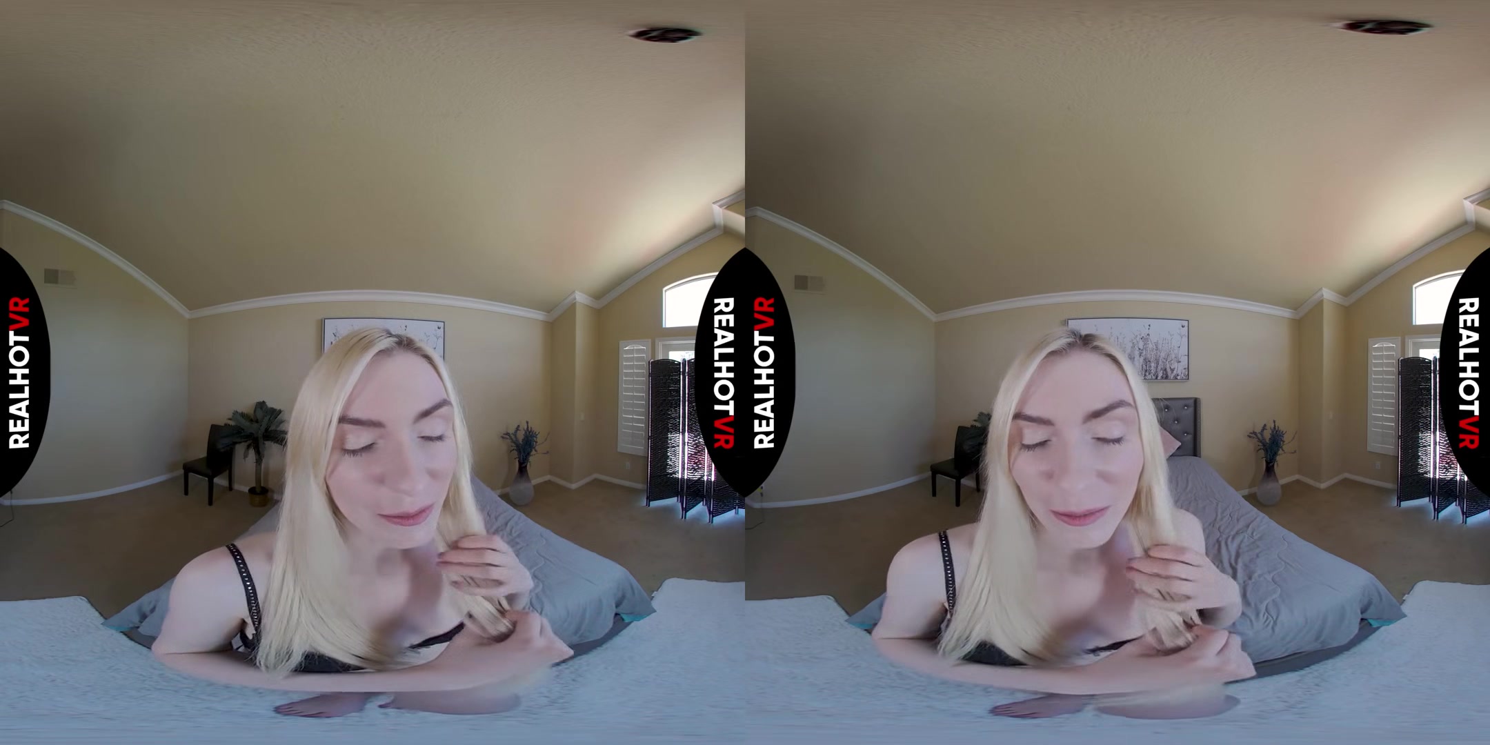 Hey Stepdaddy, Let Me Show You How Tight & Creamy My Pussy Is - Small Tits Blonde Babe Solo Masturbation VR Porn