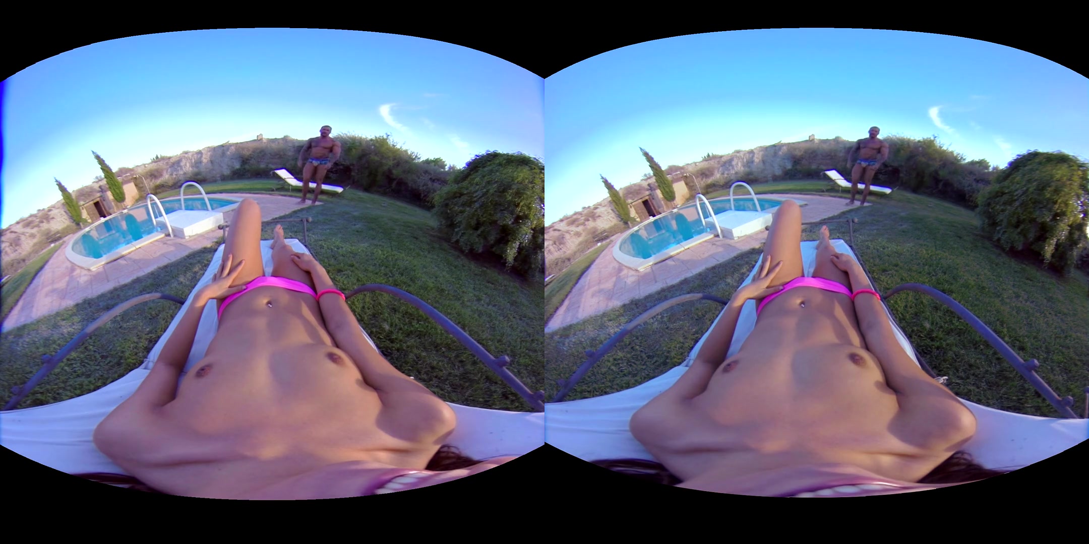 Gala Brown in Countryside Pool - VirtualRealPorn