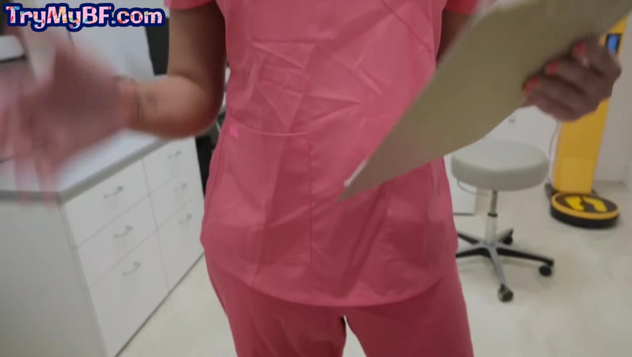 Nurse gf sharing pov boyfriend in this erotic threesome
