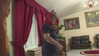 French Big Tit Granny Gets Fucked By Grandson's Friend