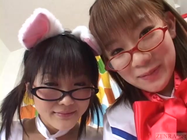 Subtitled Japanese cosplay virtual masturbation support