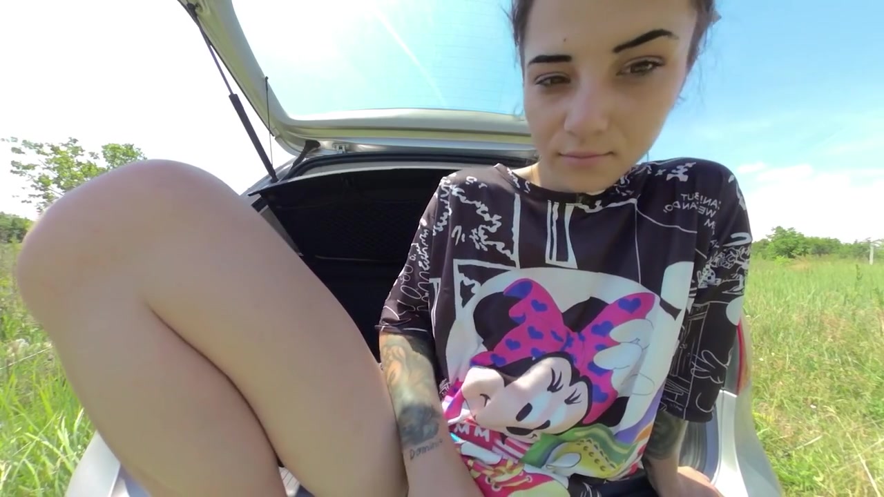 Outdoor Masturbating In The Trunk Of My Car