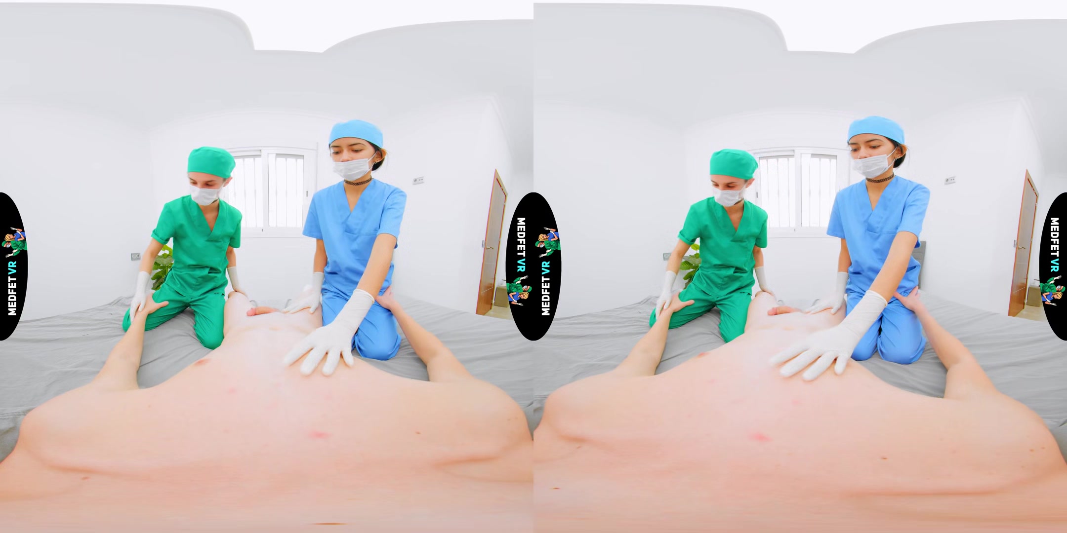 2 Student Nurses Jerk You Off - Semen Extraction