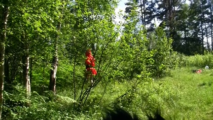 Little Red Riding Hood fucking with Panda in the wood
