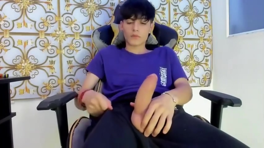 Horny Latin Guy Cums Twice In A Row