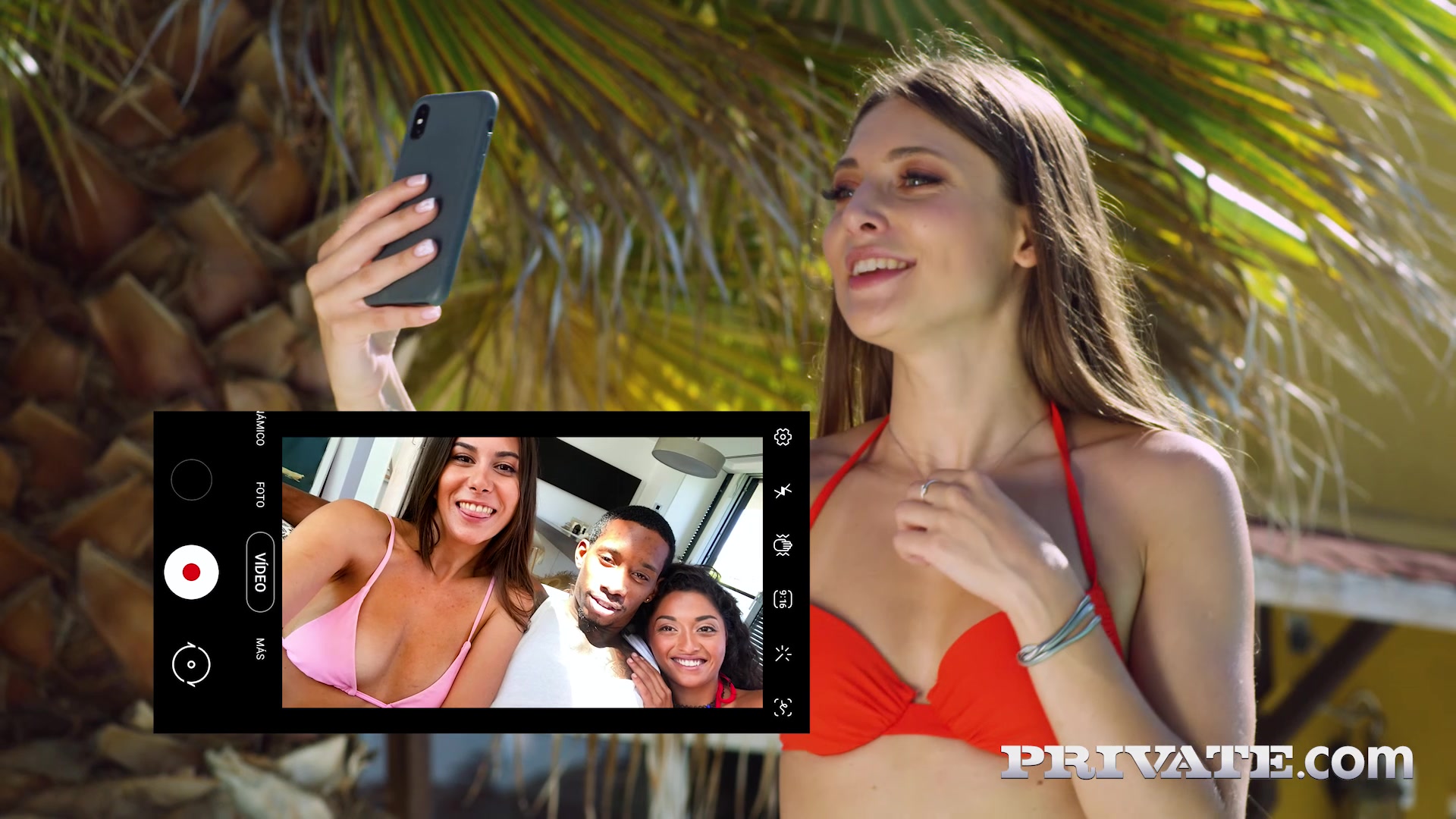 Scarlett and Anya Krey, Horny teens 18+ Enjoy Interracial Threesome