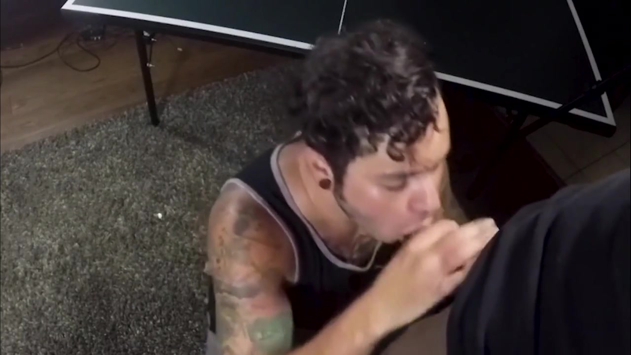 Slow Deep Interracial Blowjob