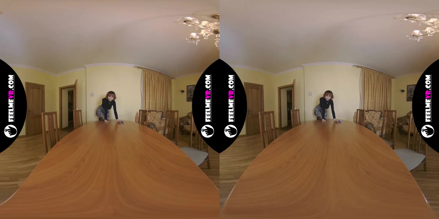 Lilly Mays Masturbates With A Vibrator On The Table