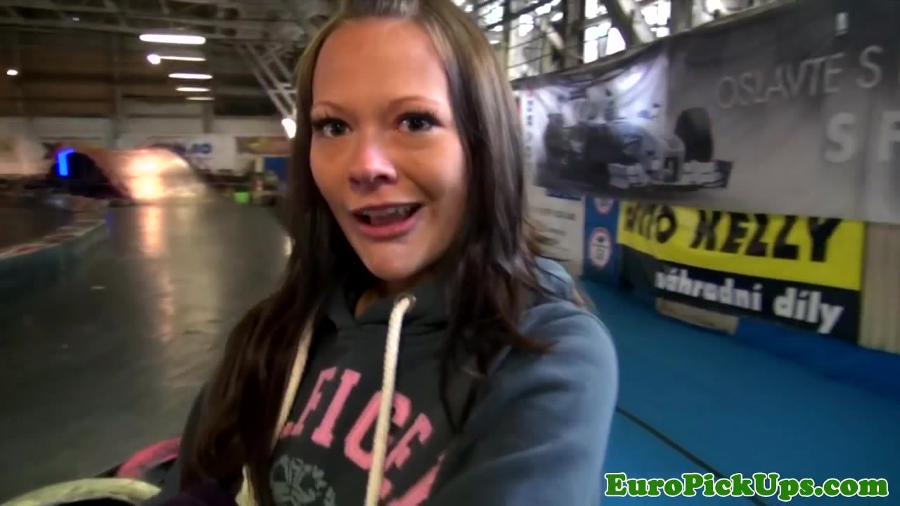 Real pulled euro fingered in pussy for cash