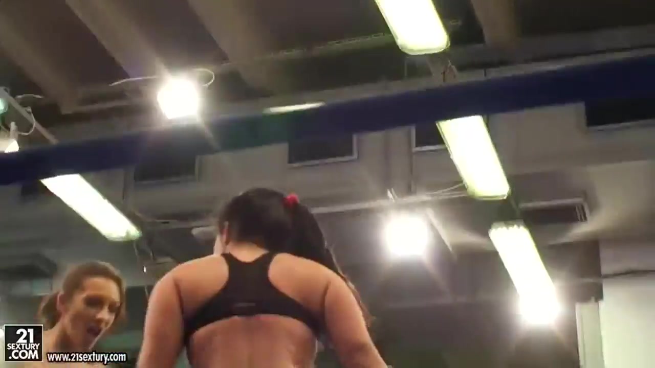 Watch lesbian wrestling between two cuties