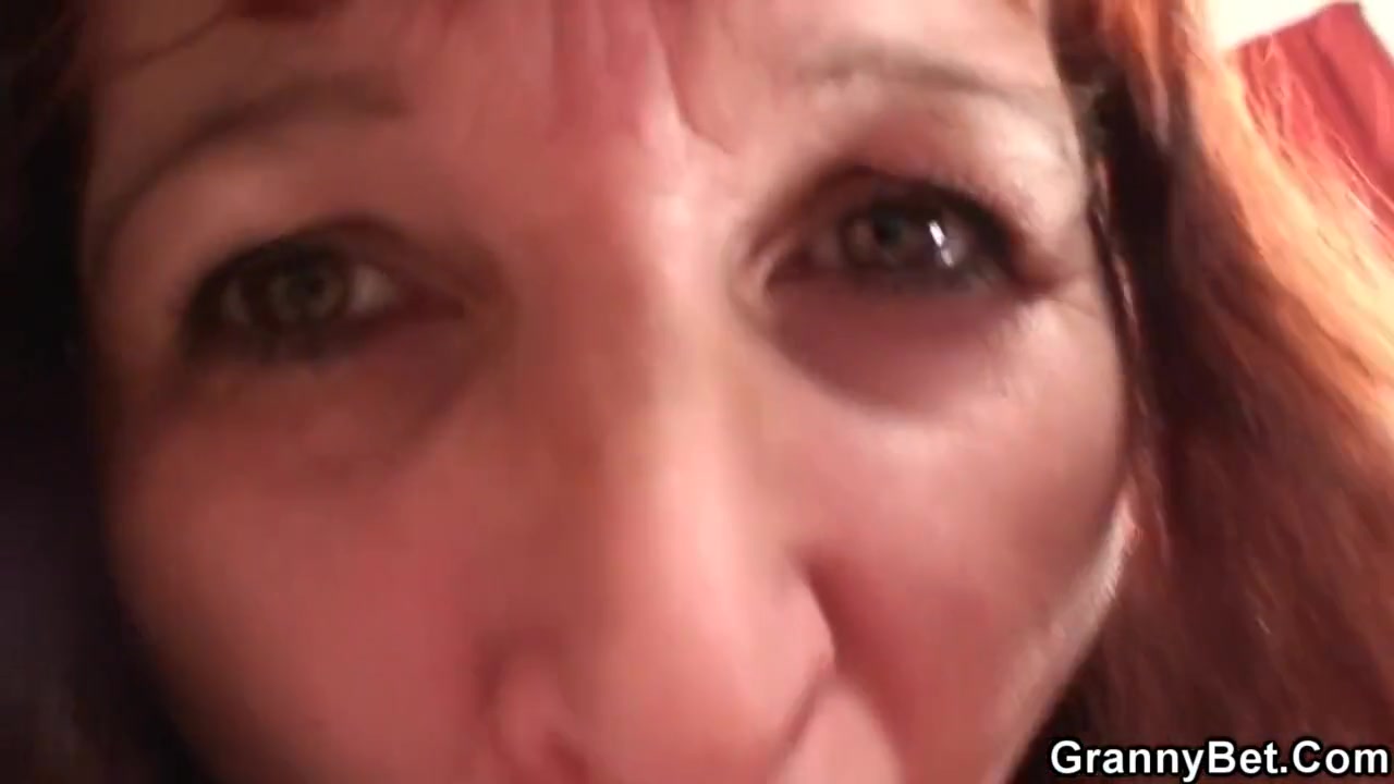 Old Granny In Stockings And Big-cocked Boy