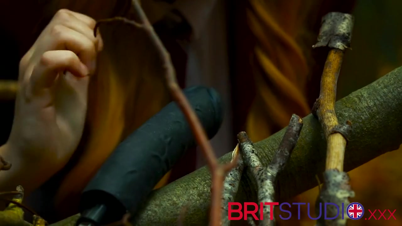 Victoria Greenes Debut Scene - Dildo In The Woods
