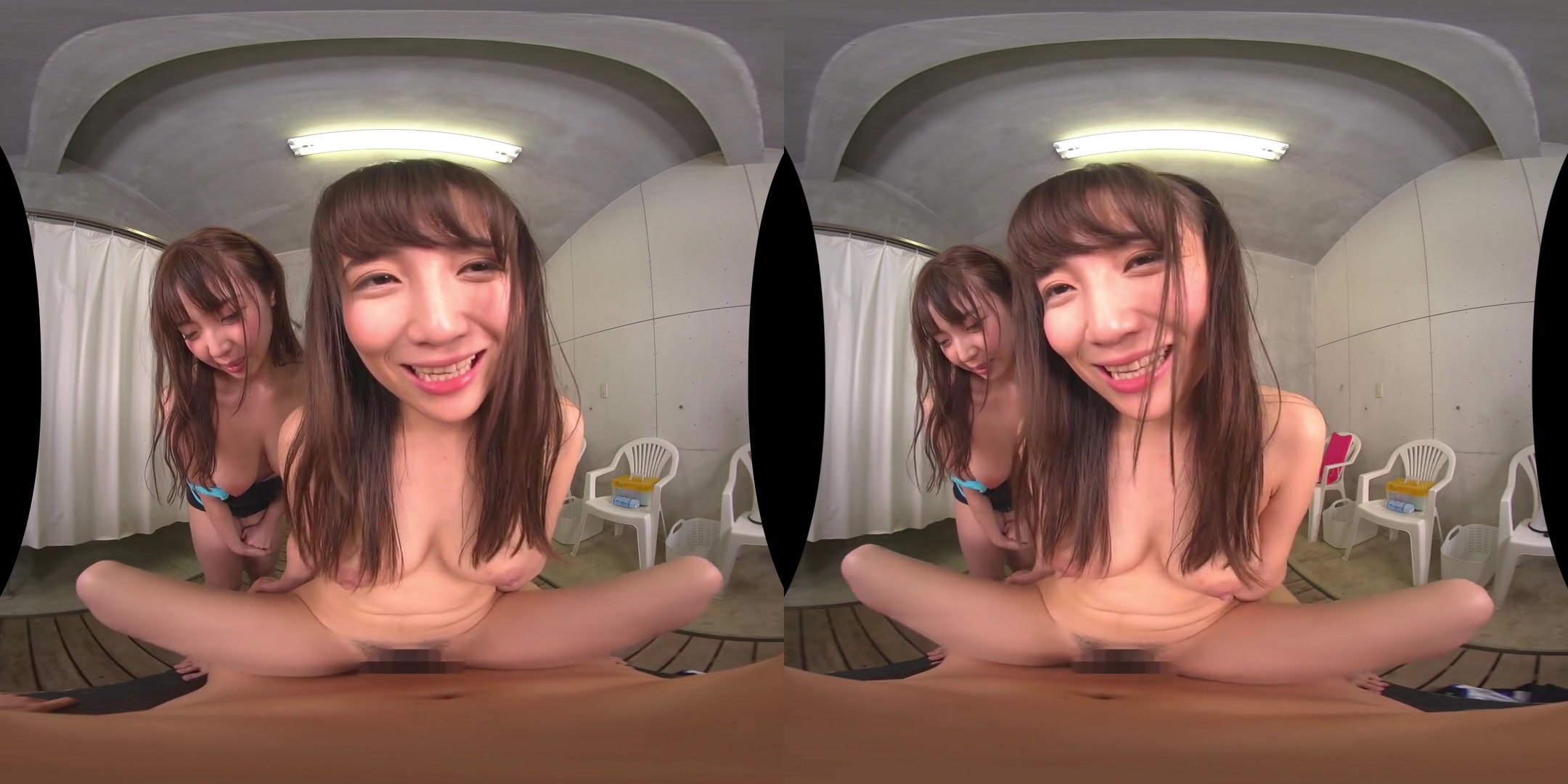 Private Locker Room VR: Things Turn into a Threesome! - FFM Asian Threesome