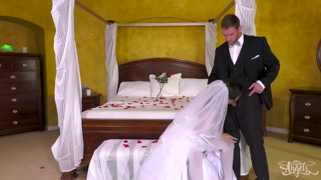Shemale Bride Chanel Santini Seduces Her Fiance Best Friend