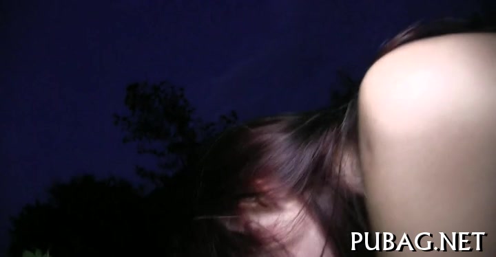 Scandalous pussy drilling session