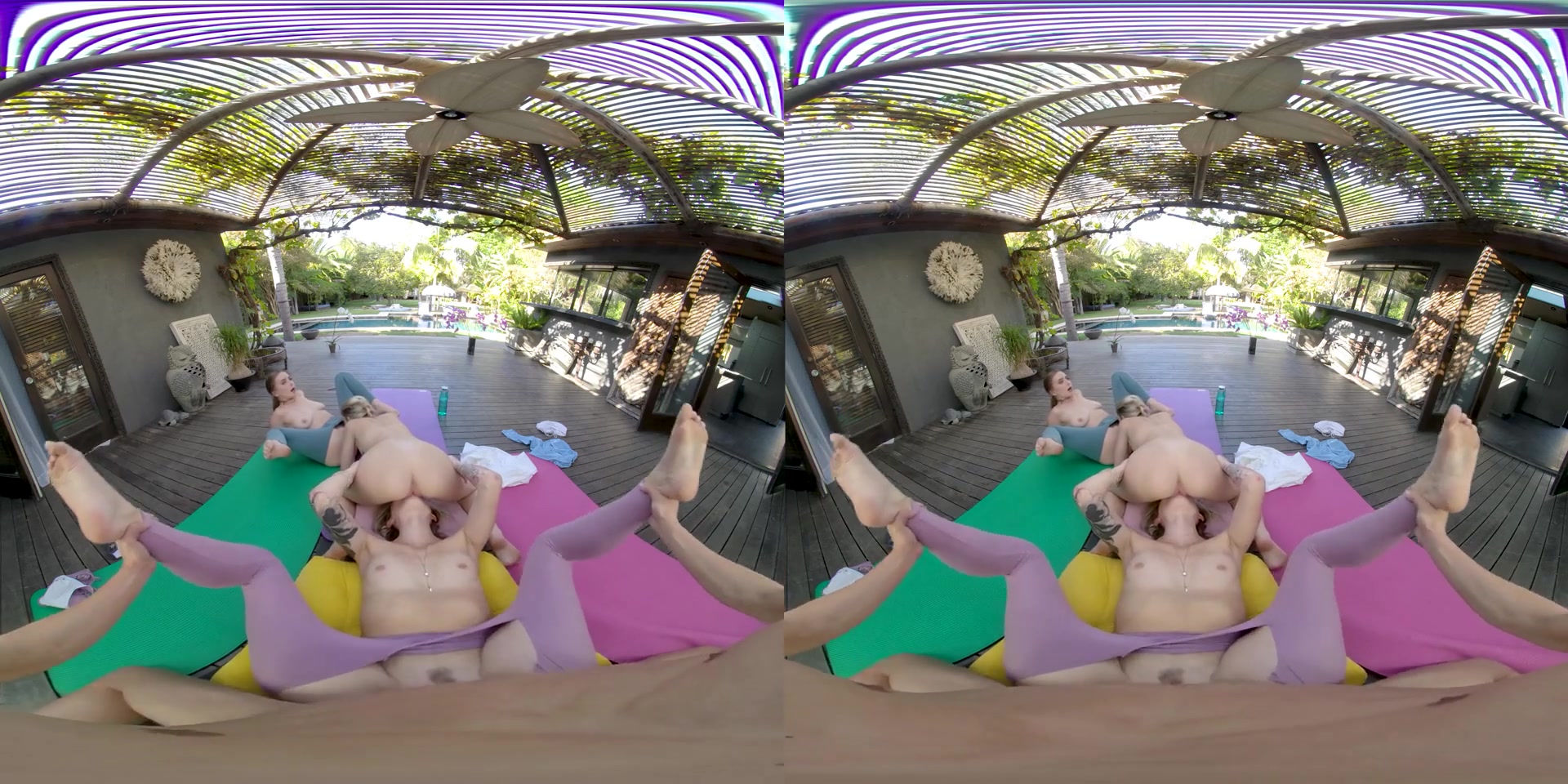 Charlotte Sins & Delilah Day & Laney Grey in Yoga Hosers VR Porn Video - VRBangers