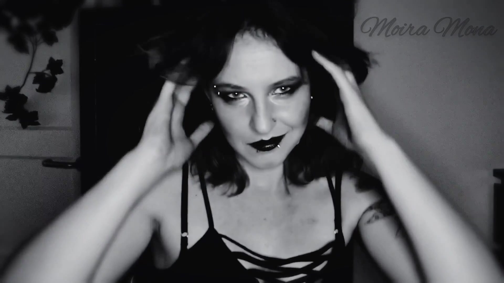 Evil Queen With Dark Lipstick