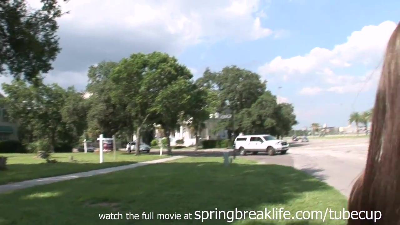 SpringBreakLife Video: Naked In Public - Short Skirt