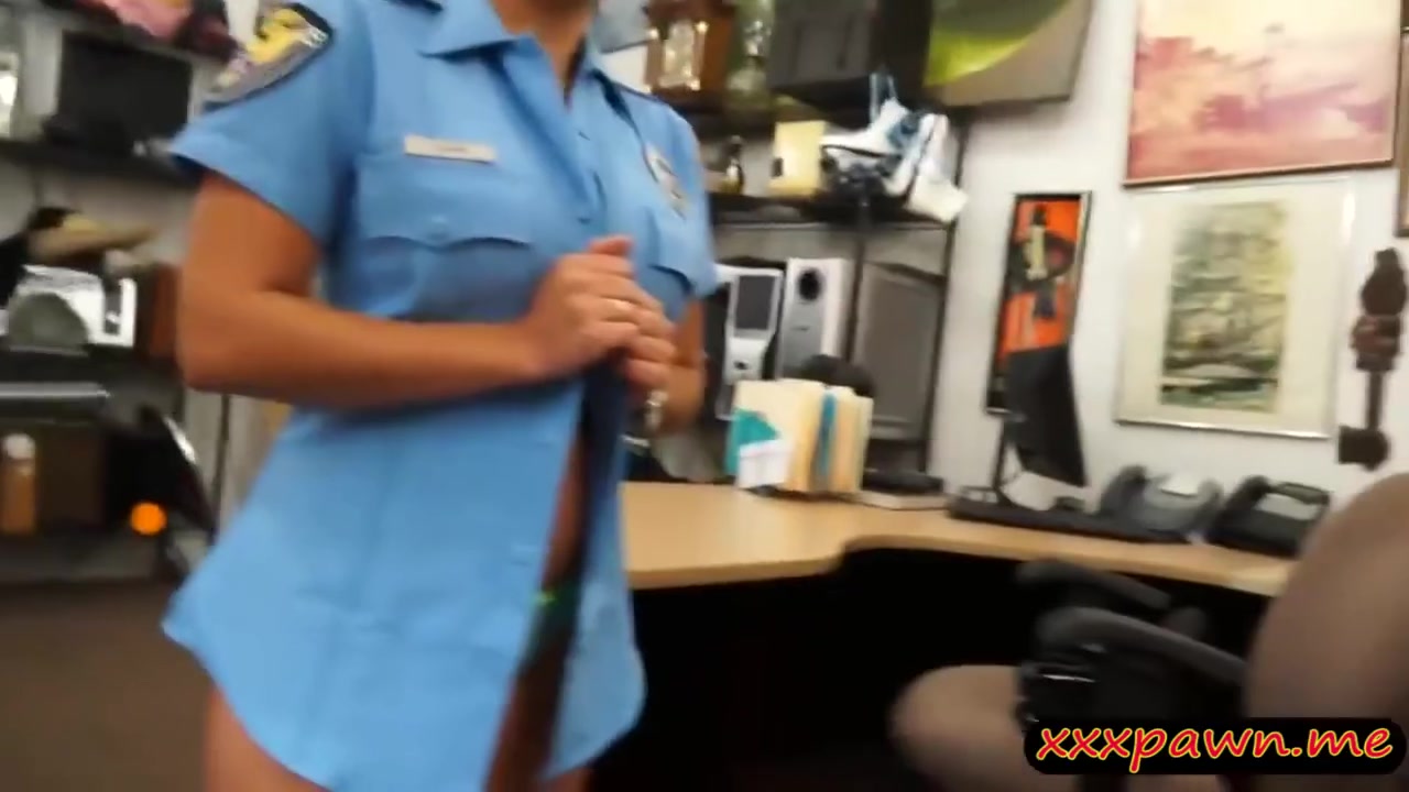 Busty Police Officer Gets Nailed By Nasty Pawn Keeper