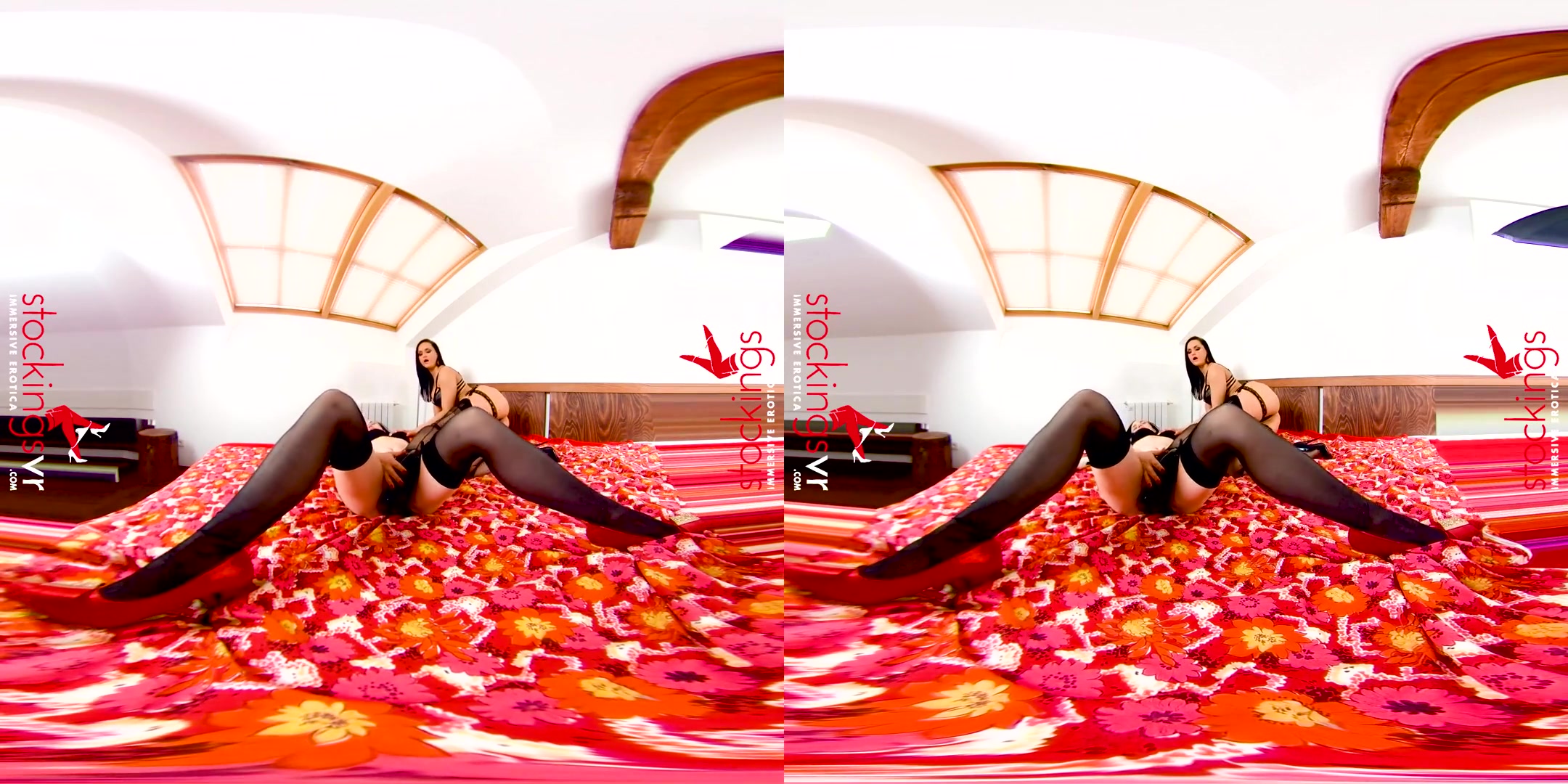 Ally Style & Barbara Bieber in Unleashed - StockingsVR