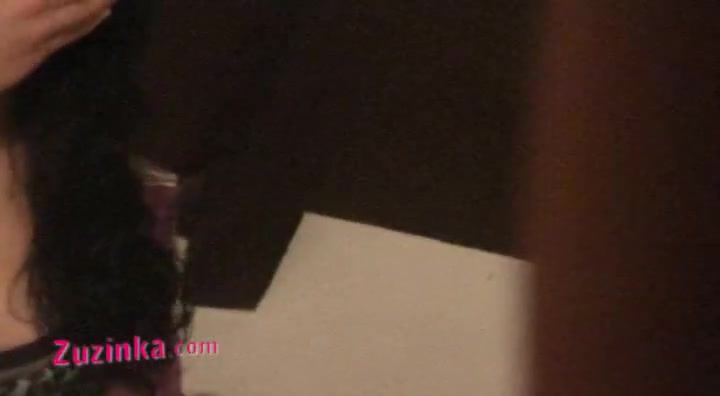 Horny teen 18+ Zuzinka gets facial in threesome