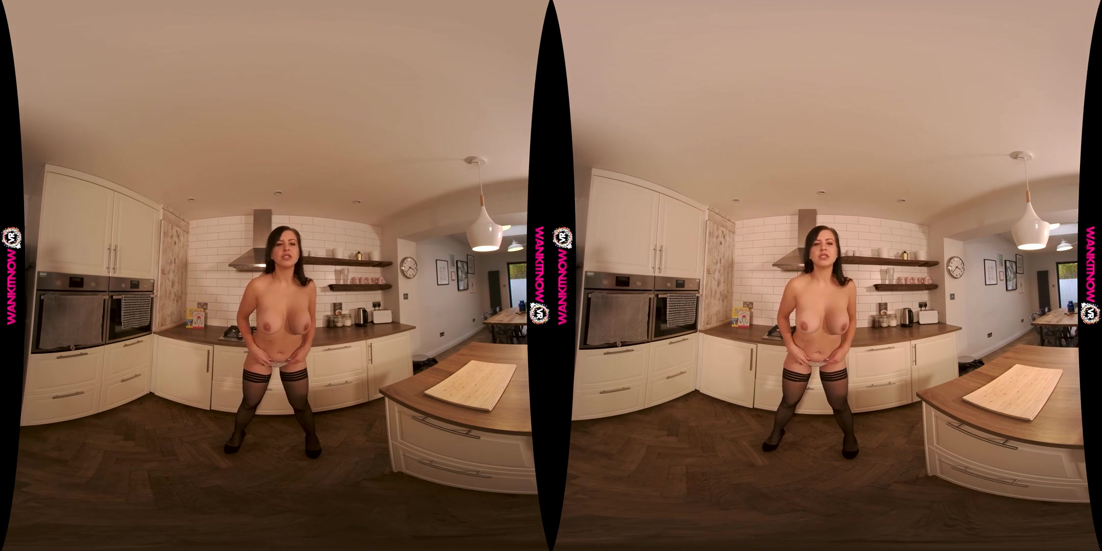 Kitchen Spread - Big Ass Big Tits Solo Model Fingering
