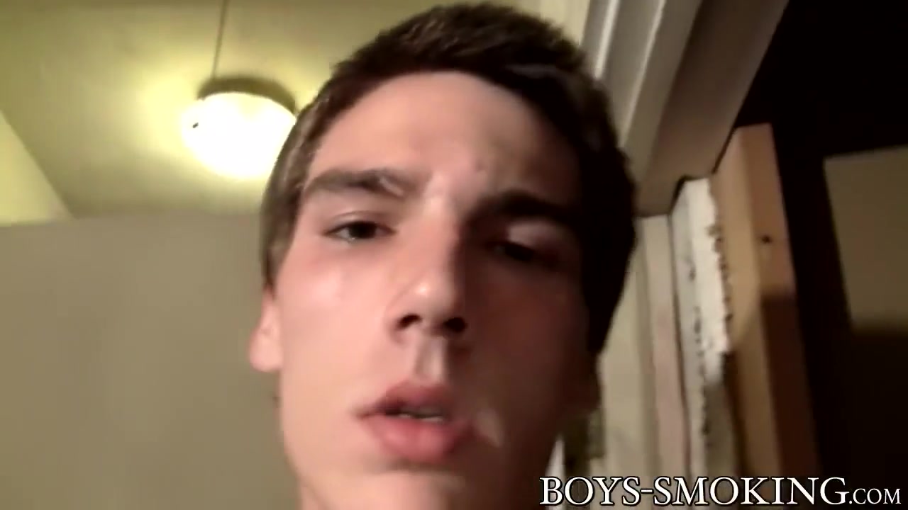 Jay Marx In Young Jerks Off While Smoking In The Hallway