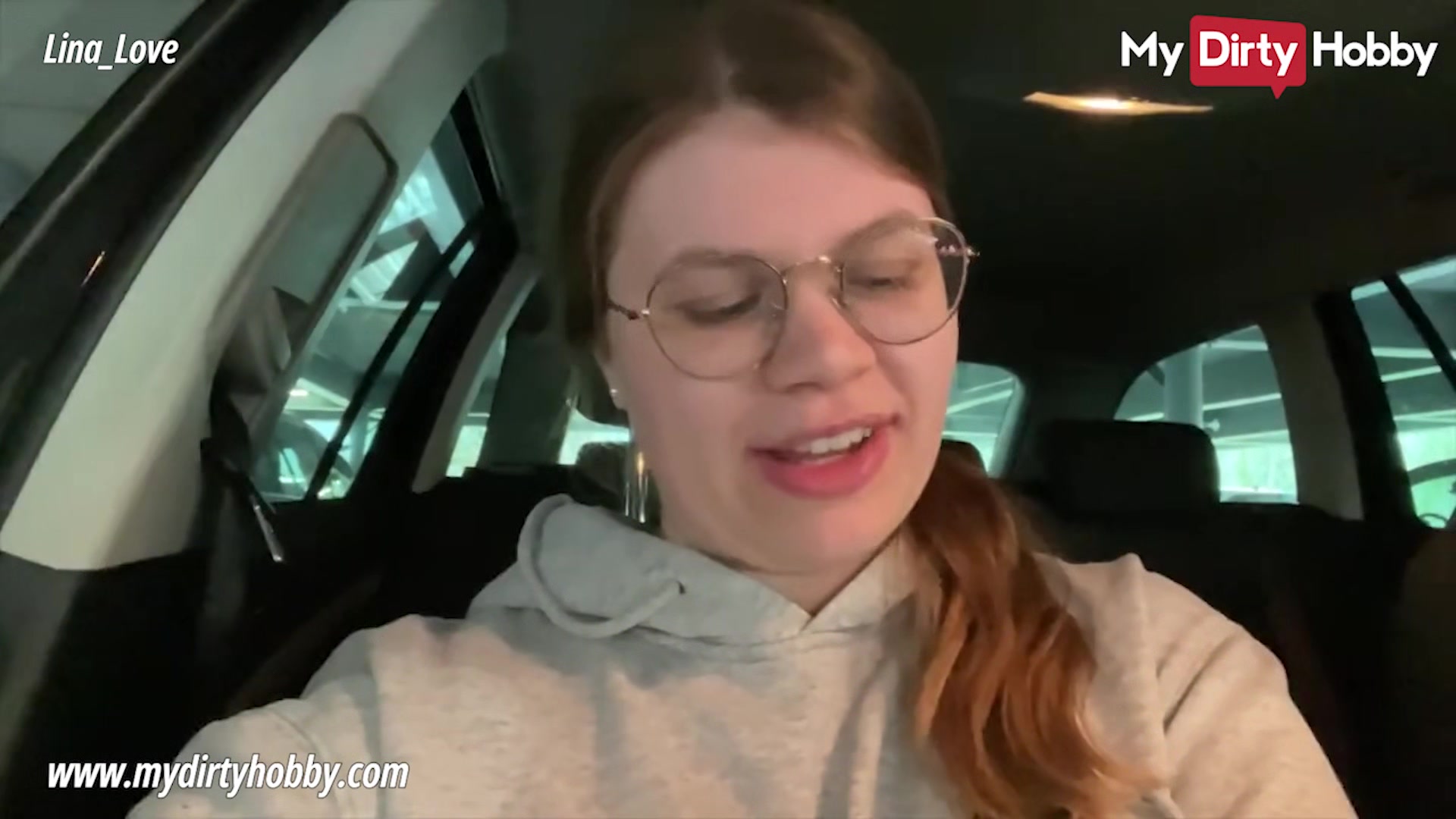My Dirty Hobby - Nerdy babe swallows in the locker room