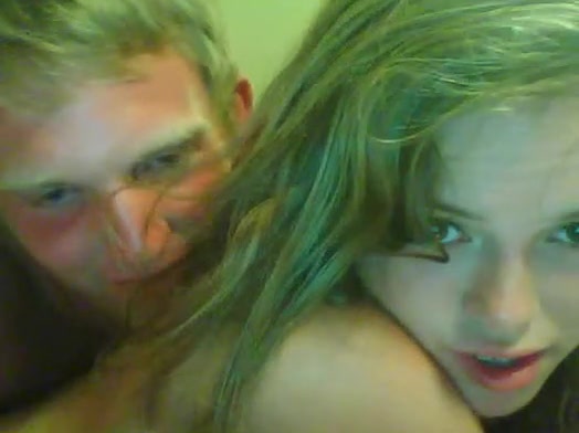 That bitch was punished right on amateur webcam