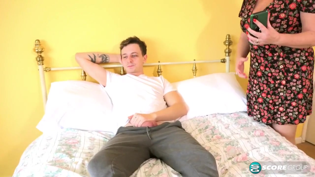 Amy Goodhead In When Happens When 62, Catches Her Stepson Jacking Off To Her Porn? She Fucks Him!
