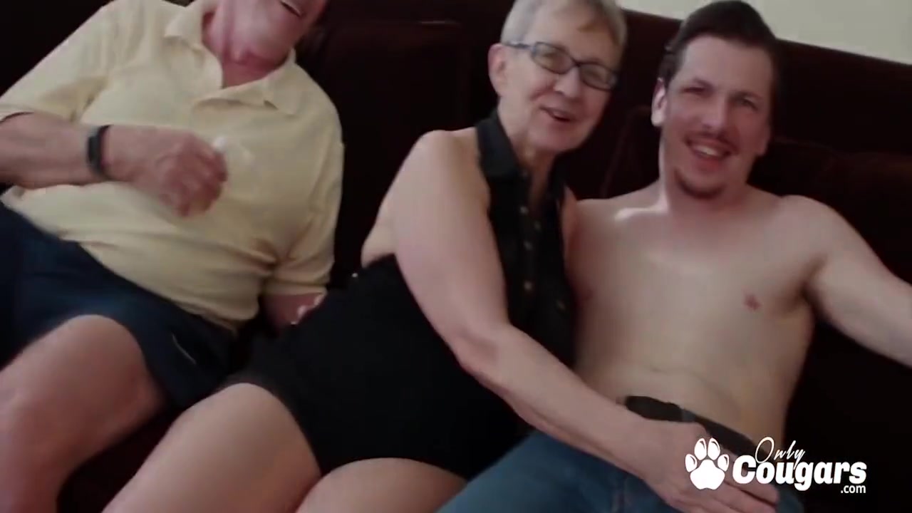 Horny Old Granny Fucks A Random Dude Infront Of Her Hubby - Cuckold 25 Min With Ashley Fires