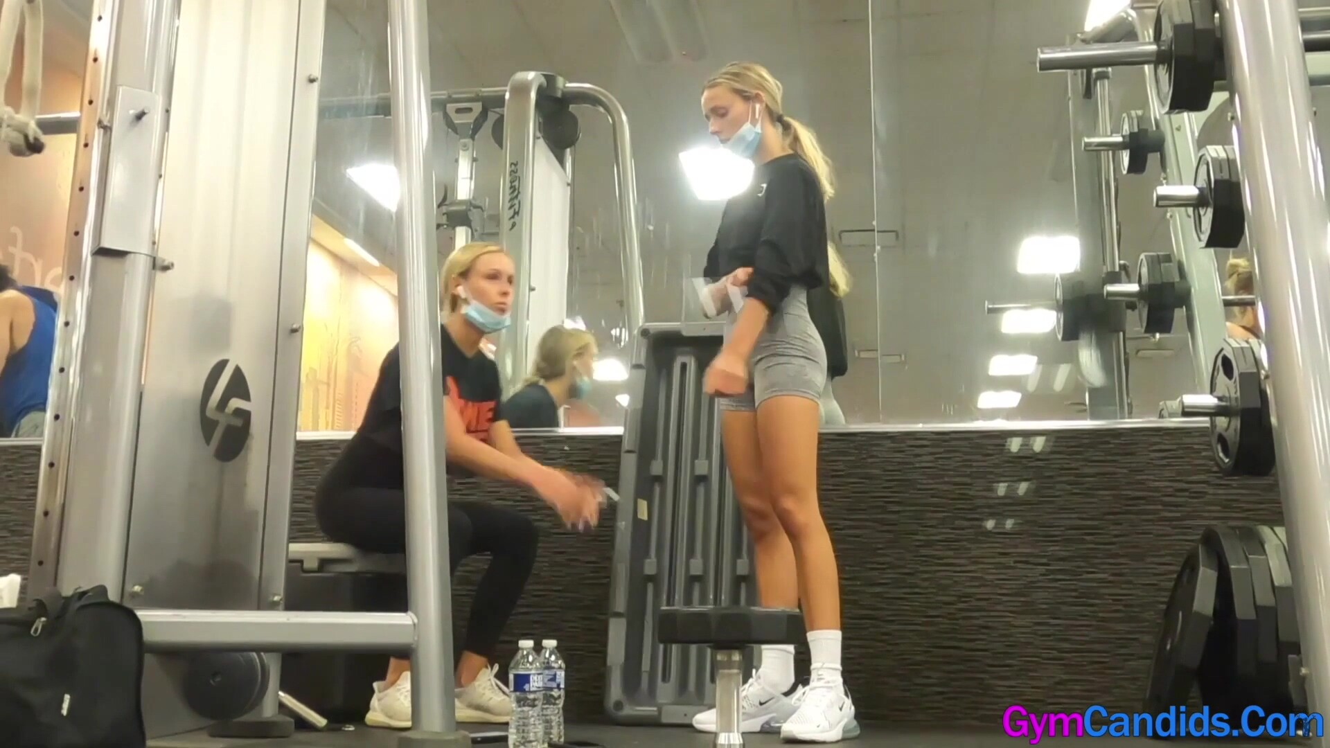 Hot Slim Fit Skinny Blonde Twin Step sisters in Tight Spandex