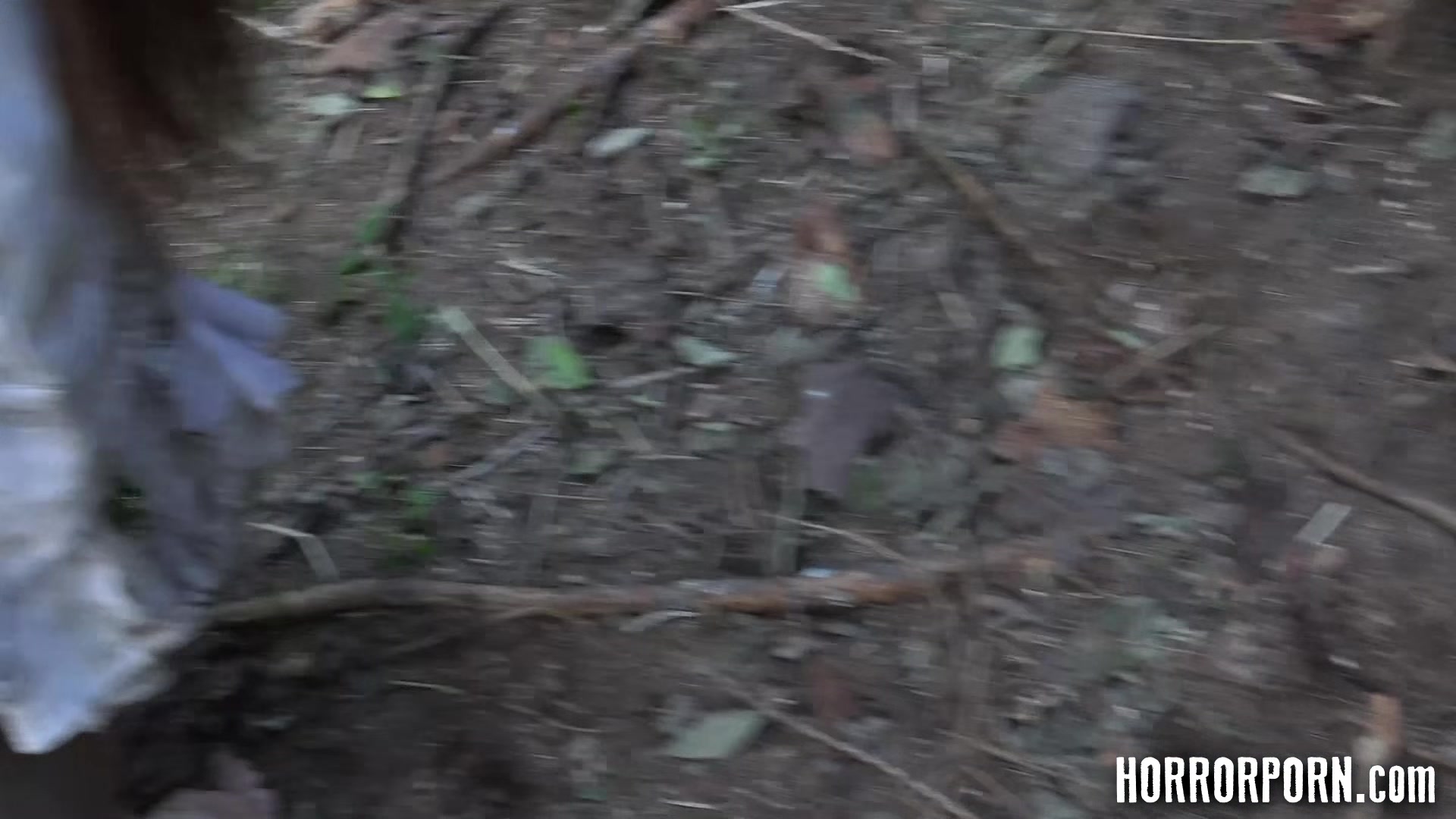 HORRORPORN Dirty teens 18+ fucked in the wood