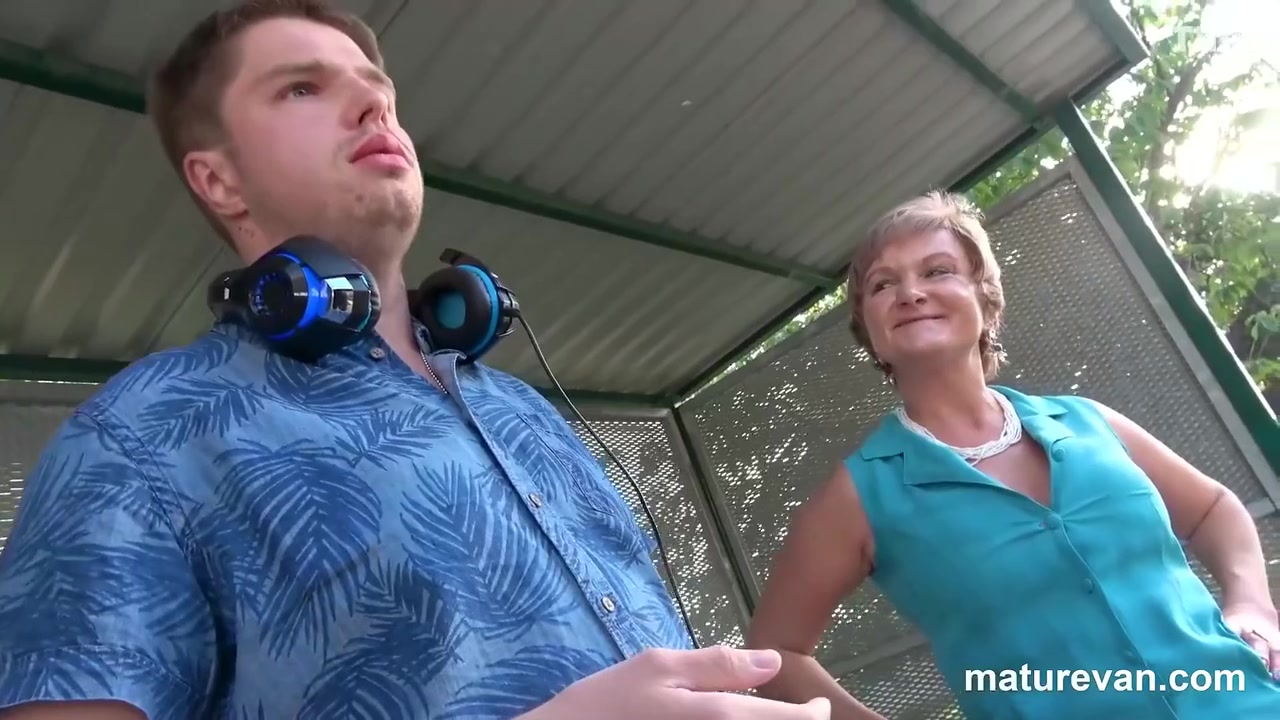 Hairy Granny Picks Up Shy Virgin Boy In The With Mature Van