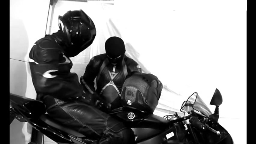 Biker blowjob cum load