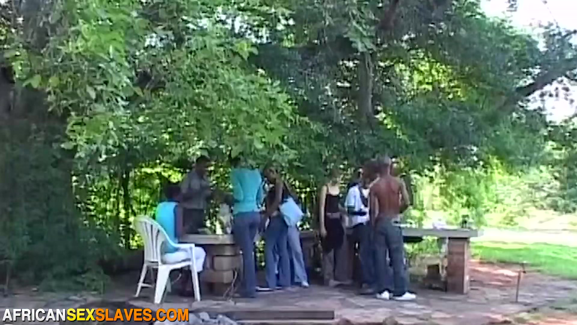 African Bald Head Hot Lady Outdoor Public Hardcore Ethnic BDSM