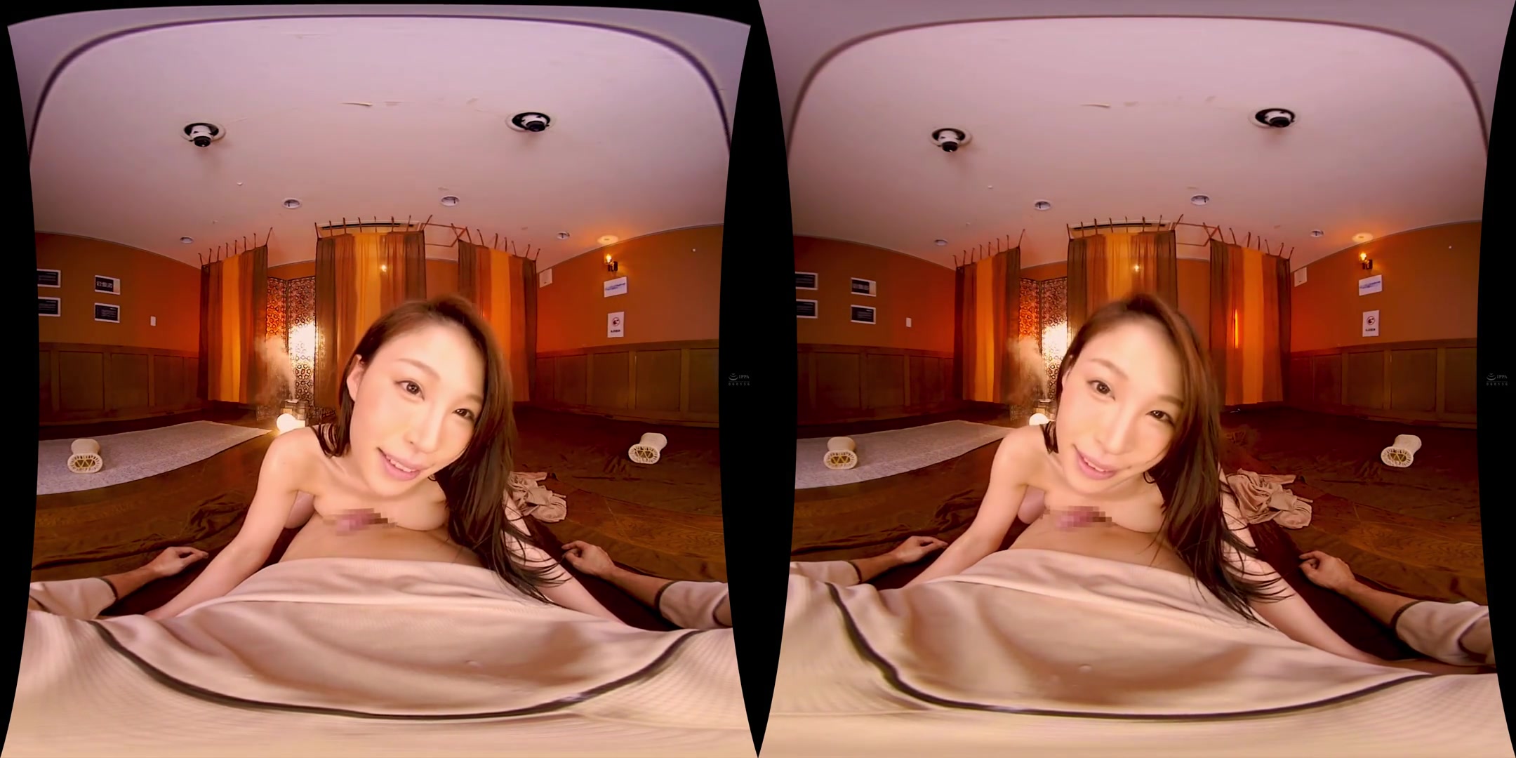 Cuckold Sex at the Mixed Bathing Experience; JAV VR NTR with Busty MILF
