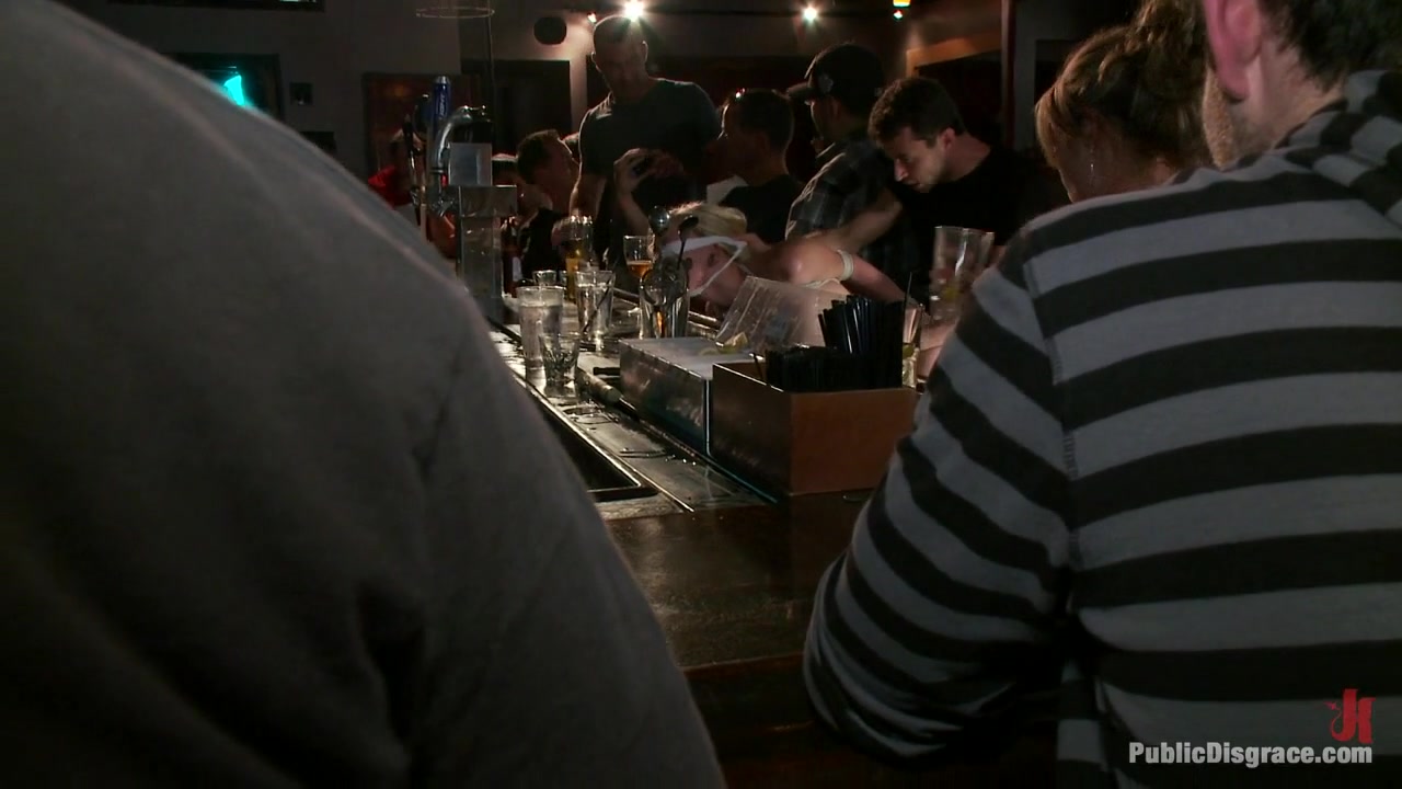 Hot Blonde Disgraced In Bar - PublicDisgrace