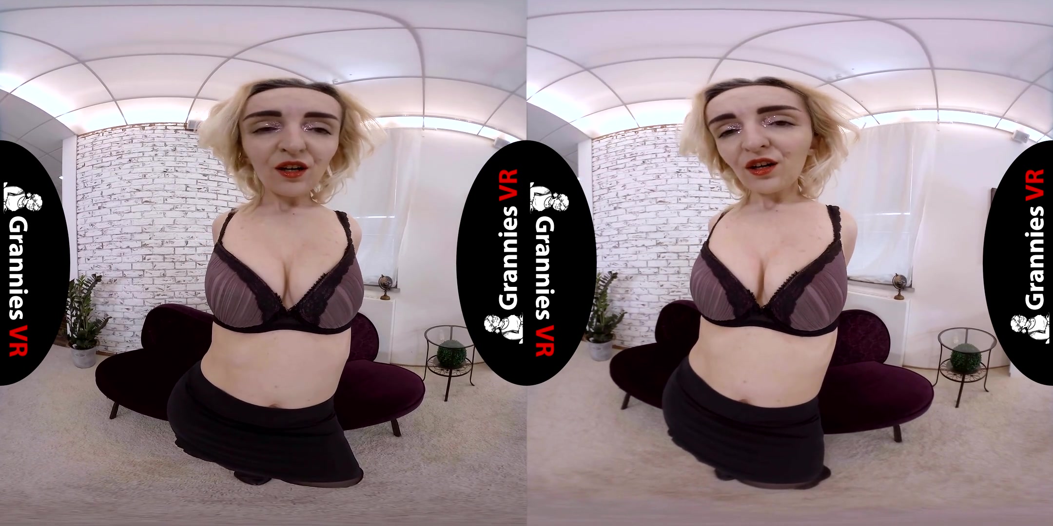 Delia - Solo - Mature Toying Older Woman Stockings