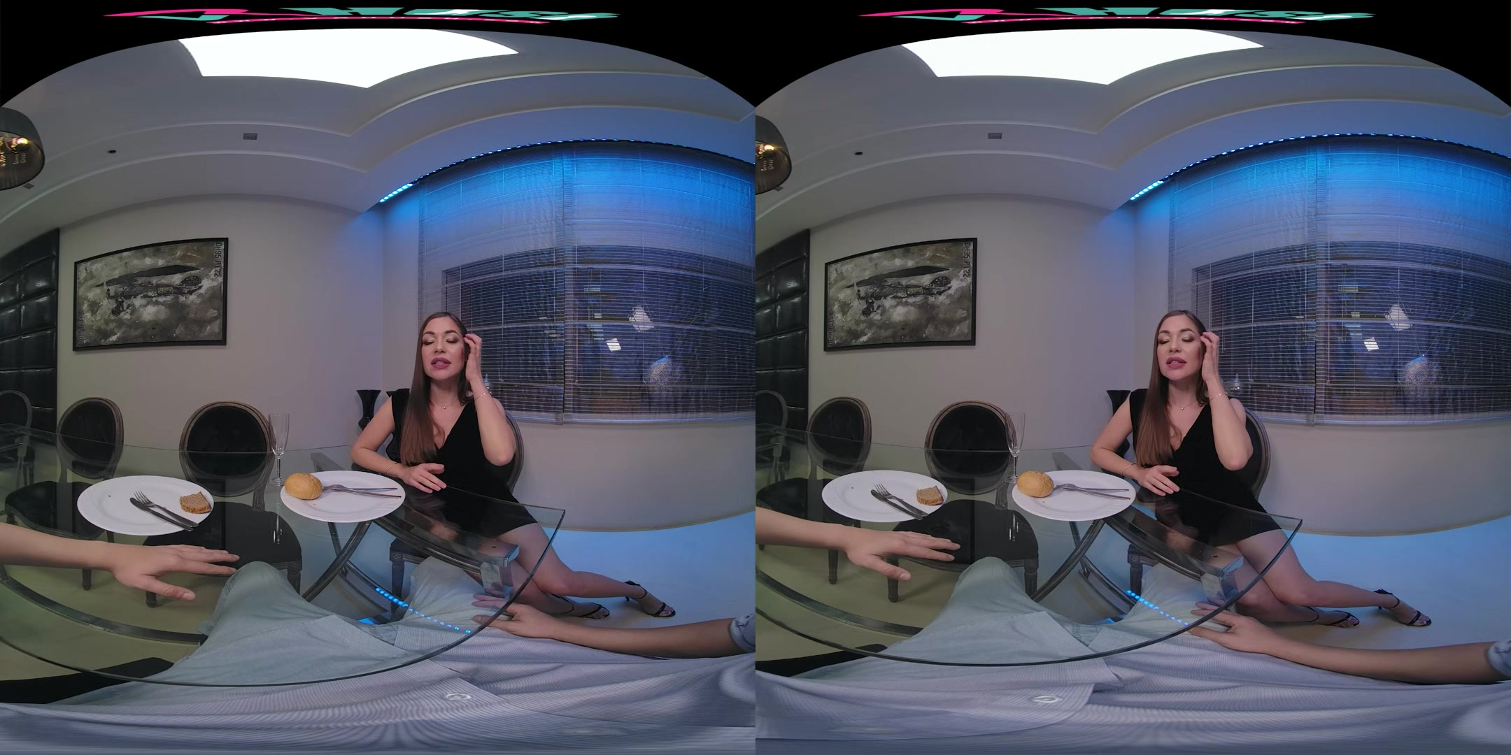 VRHUSH Dinner and a blowjob with Angelica Heart