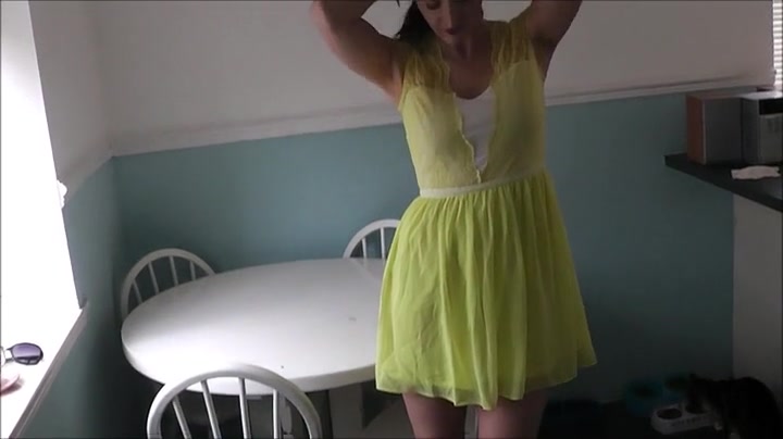 Yellow Dress Blue Panties - TacAmateurs
