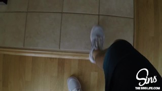 SinsLife - Big Booty Fucks Outside on the Porch!