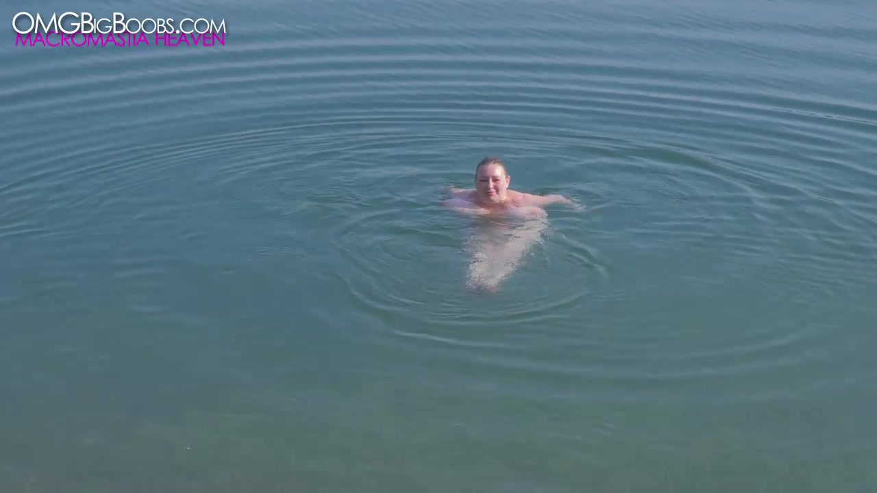 Lily loves naked swimming